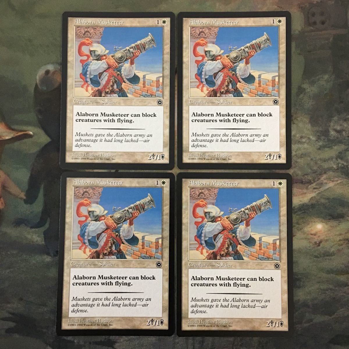MTG マジックザギャザリング カード まとめ PO2 アラボーンのマスケット銃兵/Alaborn Musketeer 4枚セット 64
