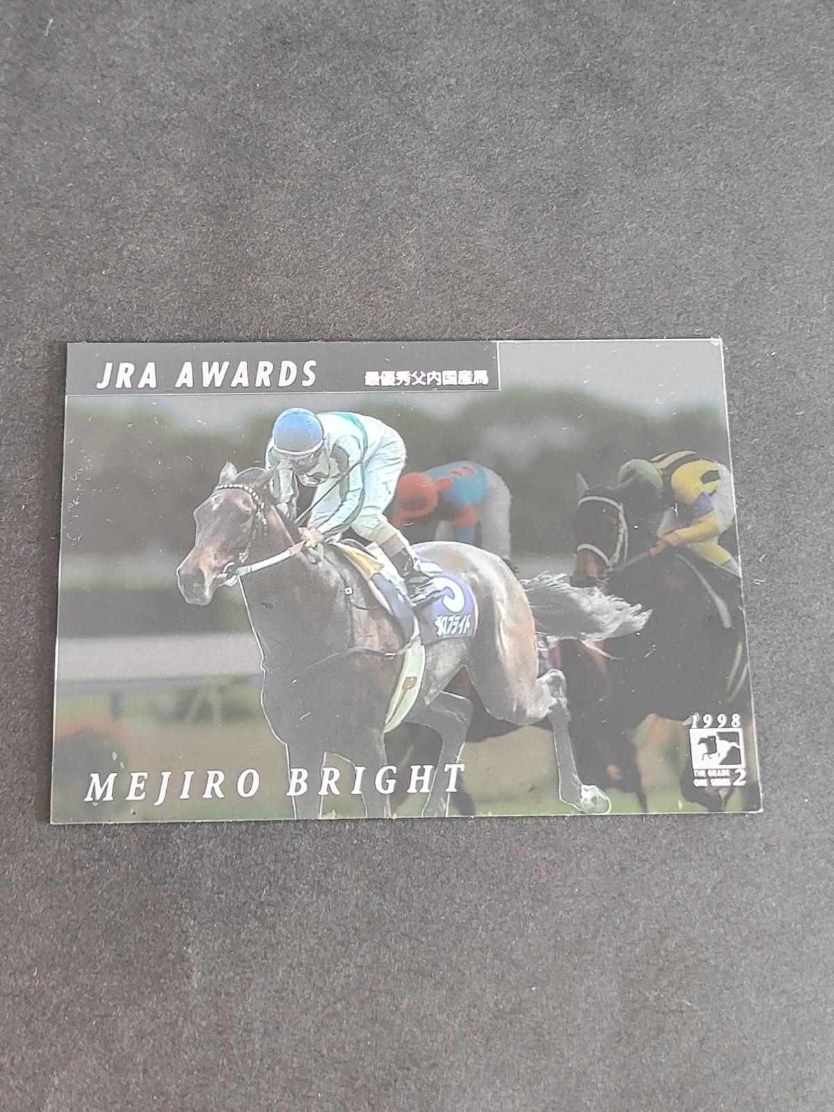 メジロブライト C15 クリアカード 最優秀父内国産馬 バンダイ THE GRADE ONE シリーズ・2 ザ・グレードワン 写真 画像 競馬カード