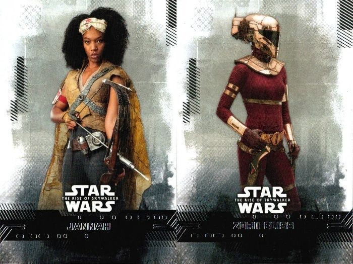 カード まとめ スターウォーズ Star Wars 9 JANNAH ジャナ 8 ZORII BLISS ゾーリ・ブリス Topps トップス