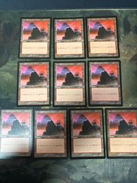 ウルザズ・サーガ 山/Mountain 10枚 日本語版 JP 型番統ー まとめ MTG 人気絵柄 基本土地 大量 USG