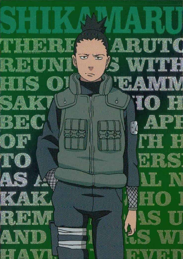 カード NARUTO ナルト 疾風伝 エッチングカード 奈良シカマル IL.004 キラ