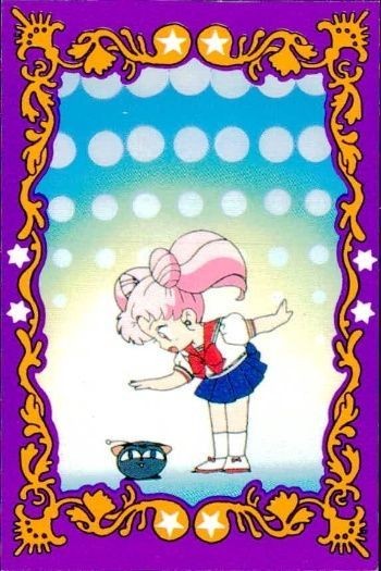 セーラームーン R カード 森永 ハイクラウンチョコ ちびうさ 猫 モリナガ MORINAGA