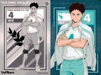 カード まとめ ハイキュー メタリック 日向翔陽 No.01 月島蛍 No.03 澤村大地 No.15 影山飛雄 No.14 メタリックカード ウエハース サムネイル 4