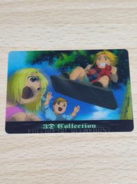 鋼の錬金術師 カード 3Dコレクション ムービングカード アルフォンス ウィンリィ 子供時代