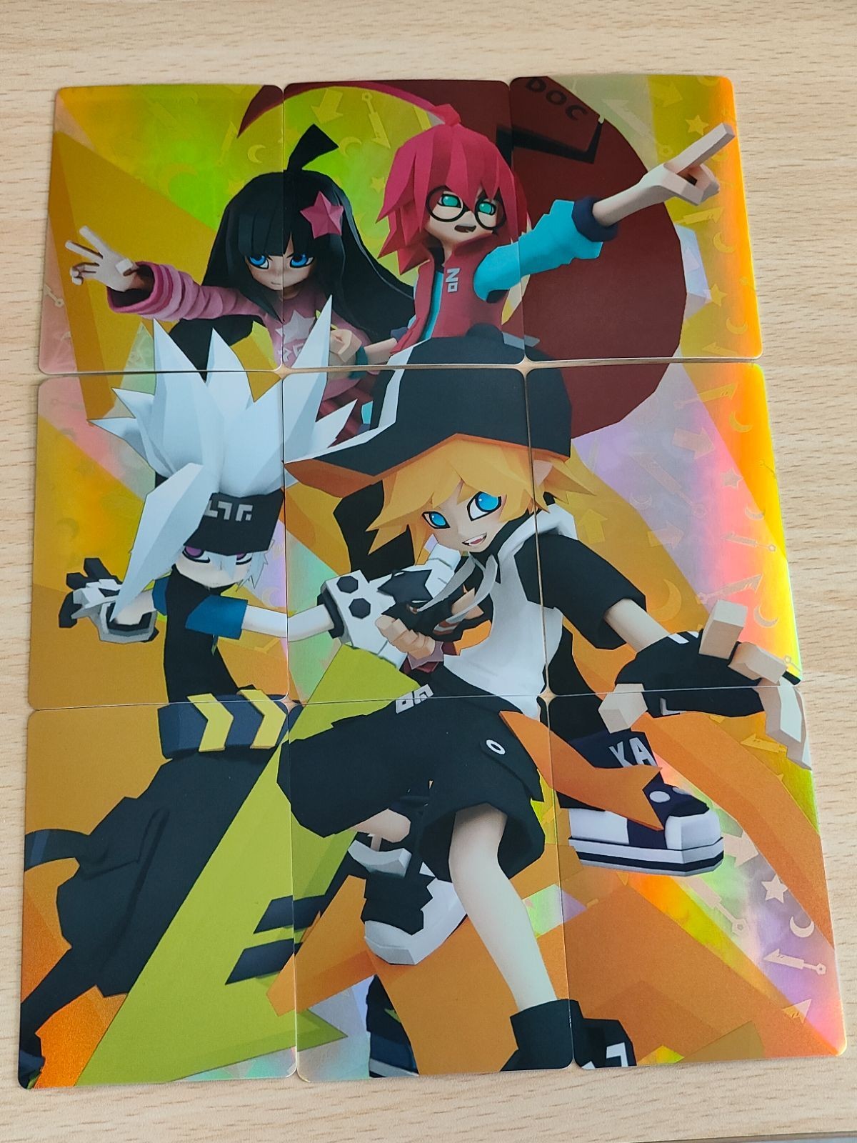 Dekotoku World Puzzle Card Shido Gen Jin Kairi Grey