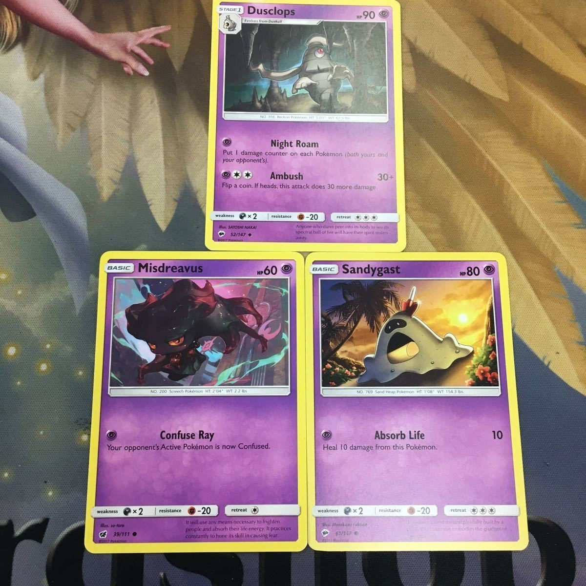 ポケモンカード 旧裏面 英語 海外版 3枚 サマヨール ムウマ スナバァ 5
