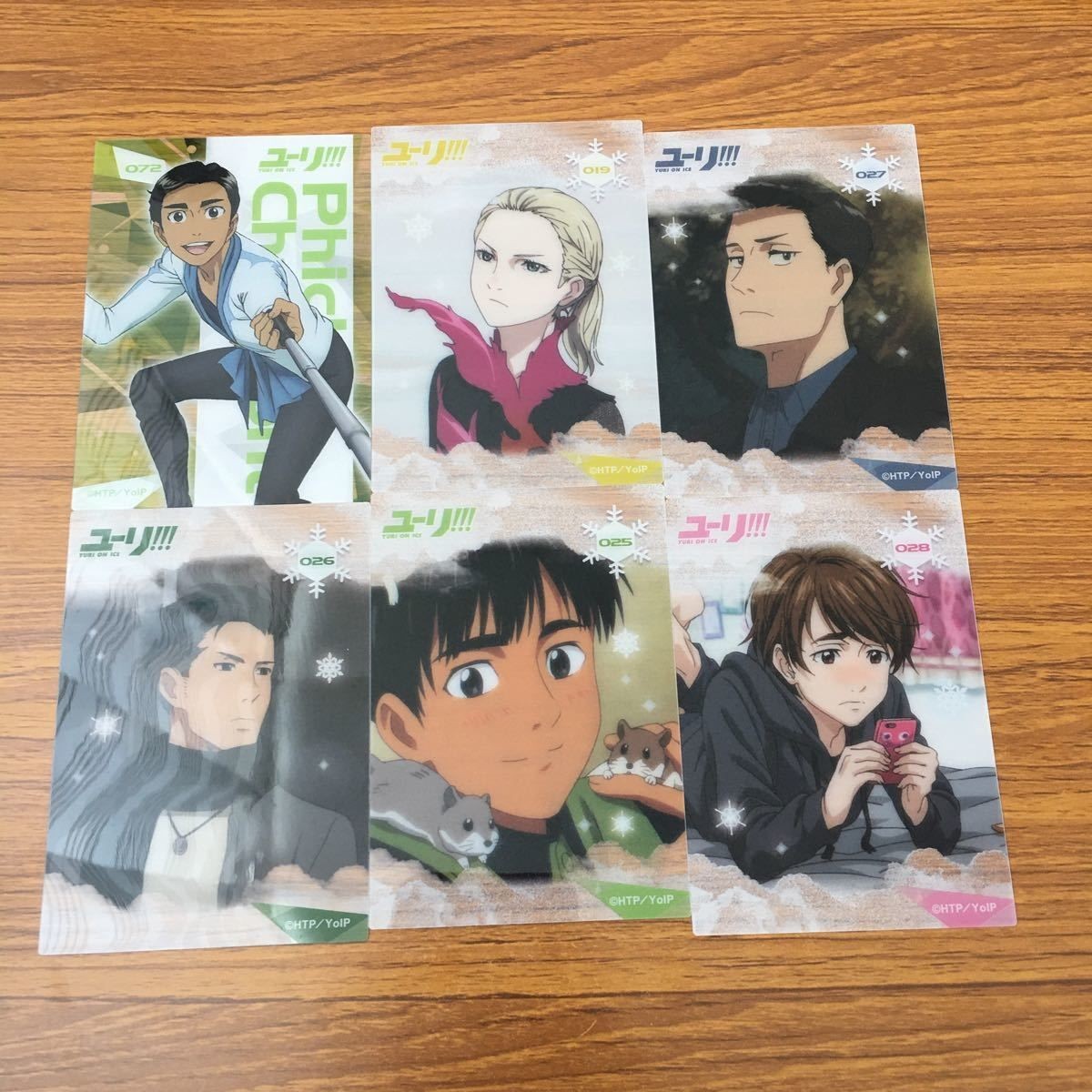 Yuri on Ice Clear Card Lot Otabek Altin Pichit Japanese