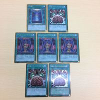と3-13.遊戯王まとめゴールドレア 月の書 洗脳ブレインコントロール３枚 ディメンションマジック３枚 サムネイル 1