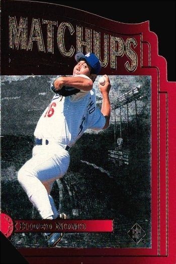 カード 630 野茂英雄 1996 SP Marquee Matchups Die Cuts #MM2 Hideo Nomo ドジャース